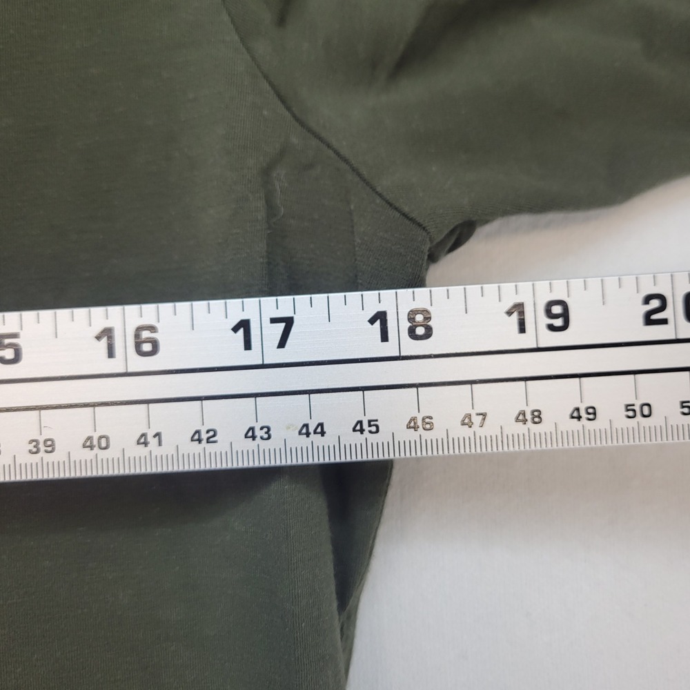 Athleta Essential Scoop Neck Tee Womens Large Green Activewear Short Sleeve - Picture 6 of 8